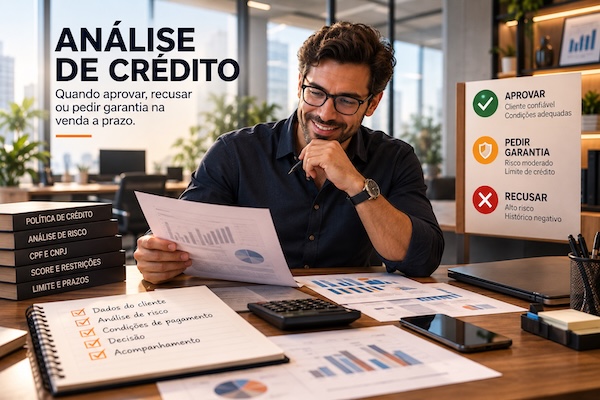 Análise de crédito na venda a prazo: quando aprovar, recusar ou pedir garantia