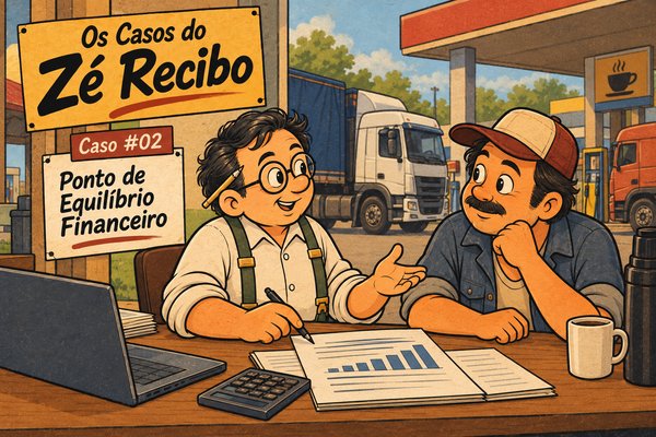 Ponto de equilíbrio financeiro: Caso #02 do Zé Recibo Ponto de equilíbrio financeiro: Zé Recibo calcula com o Osvaldo quantos fretes cobrem as contas